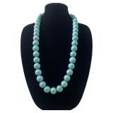 Huge Turquoise Ball Necklace