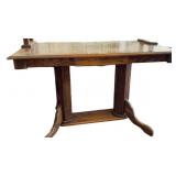 Wooden Pedestal Deak with Drawer and Removable top