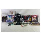 Star Wars Memorabilia Lot Featuring Helmets, Art
