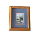 13x15 THOMAS KINKADE Hometown Chapel Framed Print