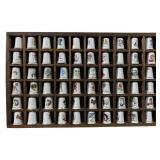 50 Vintage Walt Disney Thimbles In Display