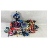 Assortment of action figures and accessories some