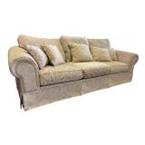 3 Cushion Sofa Clean with Throw pillows