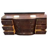 BAKER FURNITURE 9 Drawer Wooden Dresser