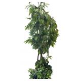 8 Foot Artificial Tree in Metal Planter