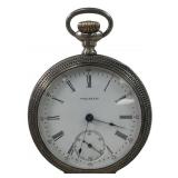 Antique Waltham 17J Sterling Silver Pocket Watch