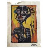 Jean-Michel Basquiat (After) Mixed Media Painting