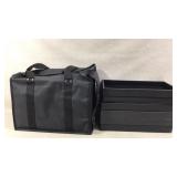 Black Carrying Case with Jewelry Display Trays