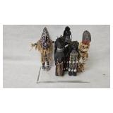 Five African Tribal-Style Figurines