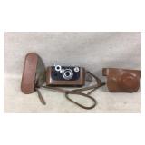 Vintage Zorki-1 Camera With Leather Case Set