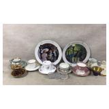 Vintage Porcelain Cups /Saucers,Salt Cellars