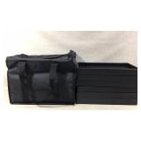 Black Jewelry Display Trays with Carrying Case