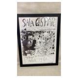 Framed Poster of Sala Gaspar Picasso Exhibition,