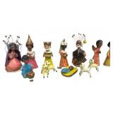 Mexican Folk Art Nativity Figures 4 inch