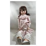 Large vtg Victorian-style doll