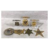 Badges and Plaques Including Pinkerton Security