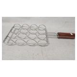 Metal Grilling Basket with Wooden Handle