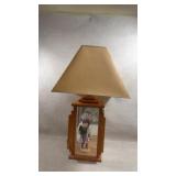 table lamp featuring a Hopi kachina figure
