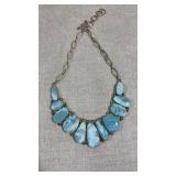 Polished agate and 925 silver size adjustable