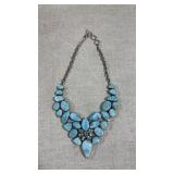 Polished agate and 925 silver size adjustable