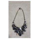 Polished agate and 925 silver size adjustable