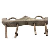ANTIQUE DOUBLE OXEN YOKE W / 41INCHES YOKE BEAM 6