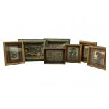 (7) Unique 3D Shadow Box Framed Art