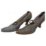 Antique Edwardian Pearl Button Closure Shoes