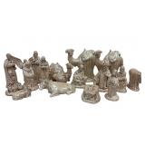 Ceramic Nativity Scene Figures