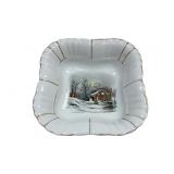 Adams Winter Scenes (Ribbed Center) porcelain bow