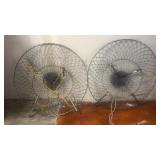 Circular Metal Crab Traps with Netting