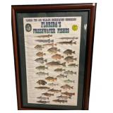 Framed Poster Fish Species of Florida