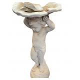 Cement Cherub Bird Bath