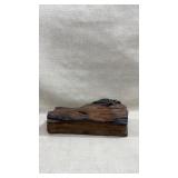 Wooden Box with Lid, Brown Wooden Box, Jewelry