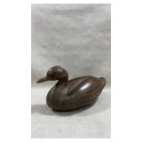 vintage hand-carved wooden door decor or decoy