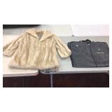 Beige Mink Fur Jacket With Dillard