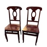 2 Bed Bath and Beyond Dark Cherry Wood Folding