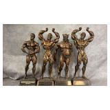 (4) Menï¿½s Bodybuilding Awards Sculpted by