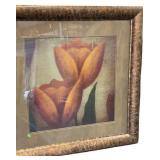 Framed Gerard Art Wall Decor with Tulip Design
