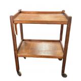 Mid Century Rolling Beverage Cart