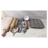 Wooden Baking rollers, baking Pan and more