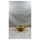 Mid-Century Modern Viking Art Glass amber