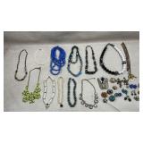 vintage-style beaded necklaces and costume
