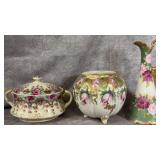 Antique Japanese Nippon Moriage Porcelain Covered