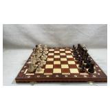 handcrafted wooden chess set