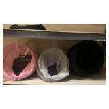 Foldable laundry hampers in Pink, White, Black