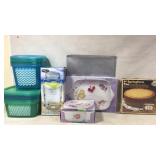 Tupperware and glass dishes