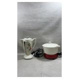 Porcelier Vitreous China Electric Percolator,