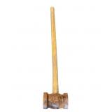 Vintage Railroad Wooden Handle Sledgehammer