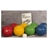 Franklin Sports Wooden 100mm Bocce Ball Set with